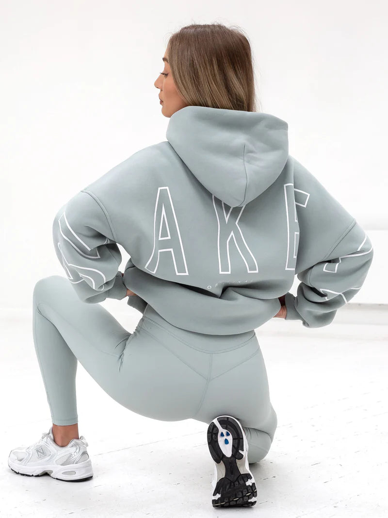 Oversized Graphic Back Hoodie