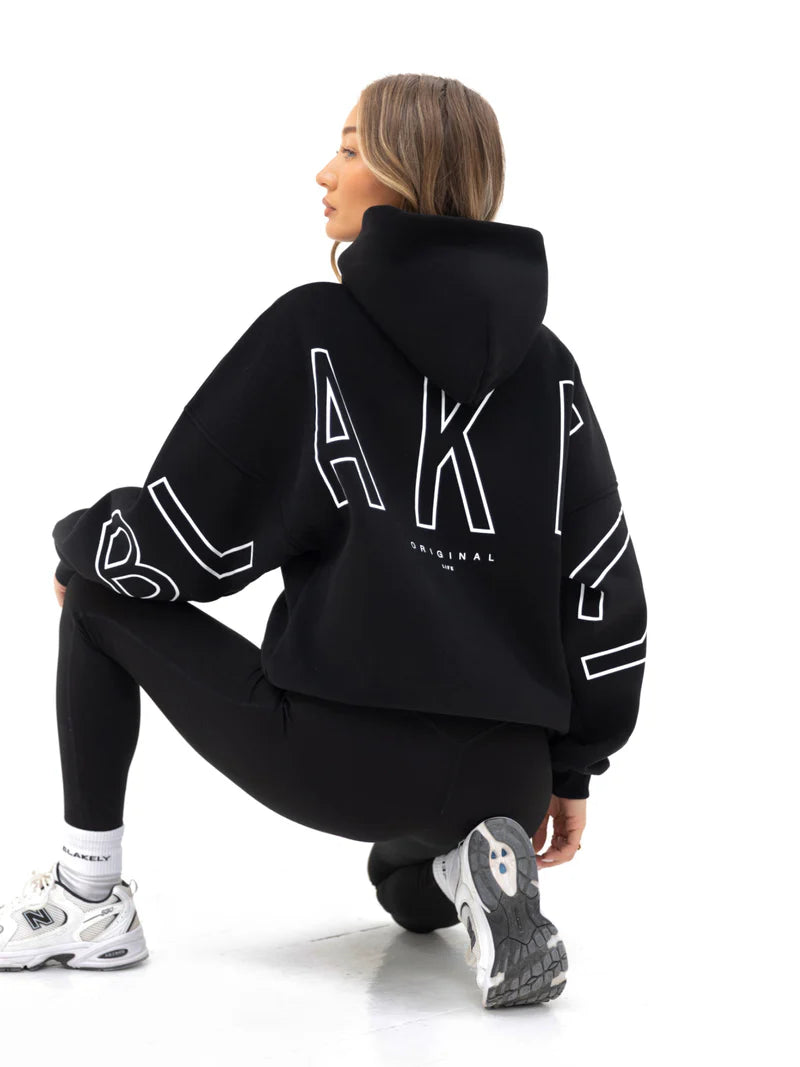 Oversized Graphic Back Hoodie