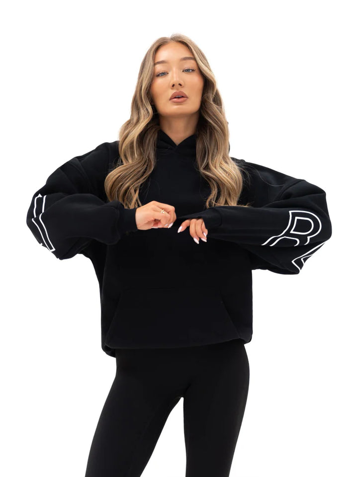 Oversized Graphic Back Hoodie
