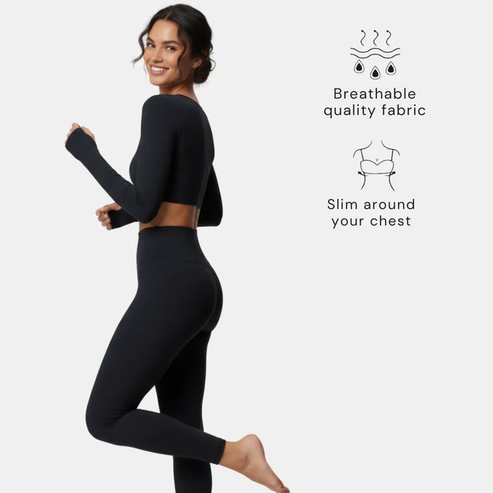 Long-Sleeve Crop Top for Women