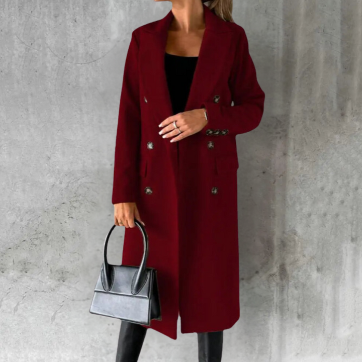 Mia - Elegant Wool Trenchcoat