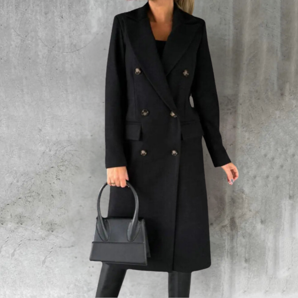 Mia - Elegant Wool Trenchcoat