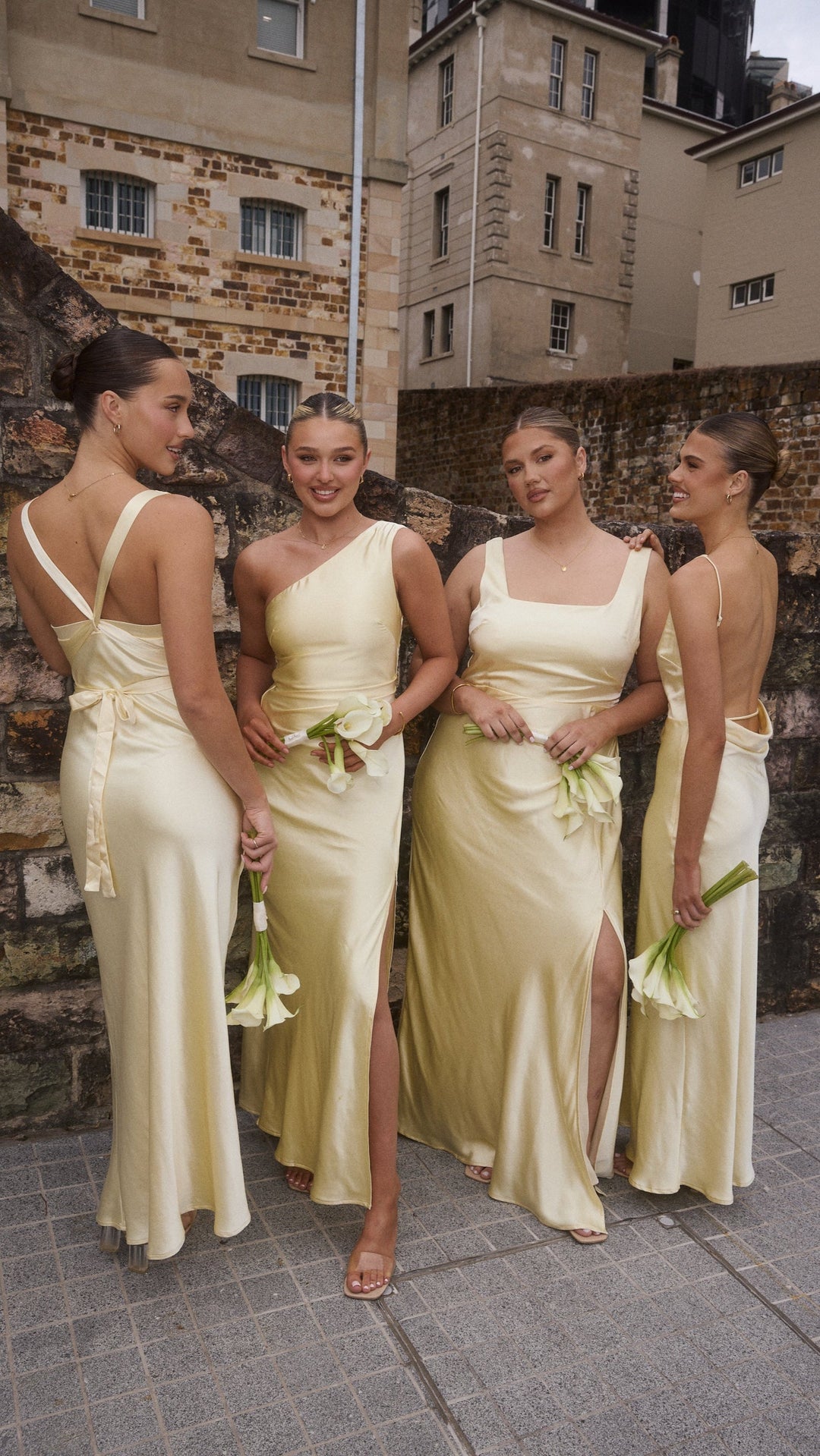 One-Shoulder Maxi Dress with Side Slit and Draped Waist Detail