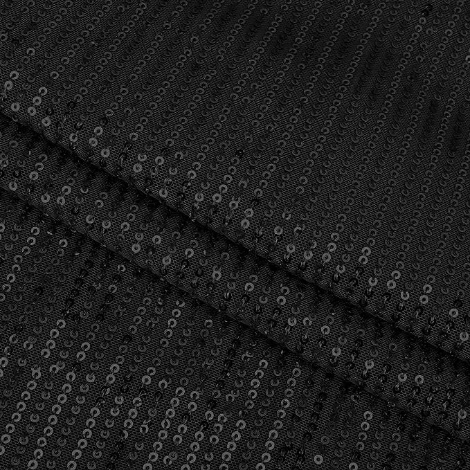 Boat Neckline Sequin Mini Dress with Three-Quarter Sleeves and Tie Waist