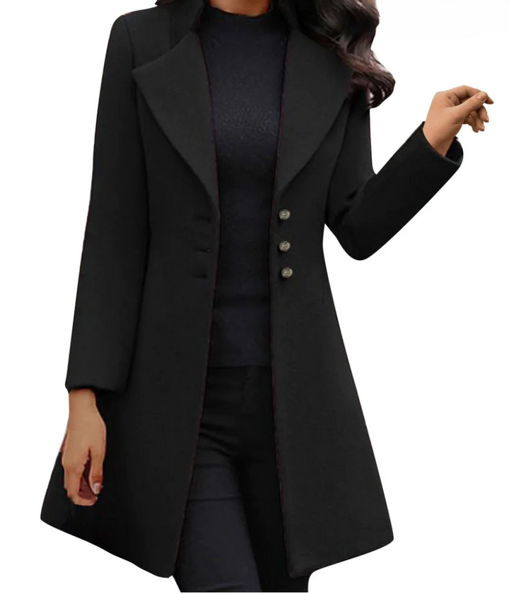 Adriana - Wool Coat with Long Sleeves