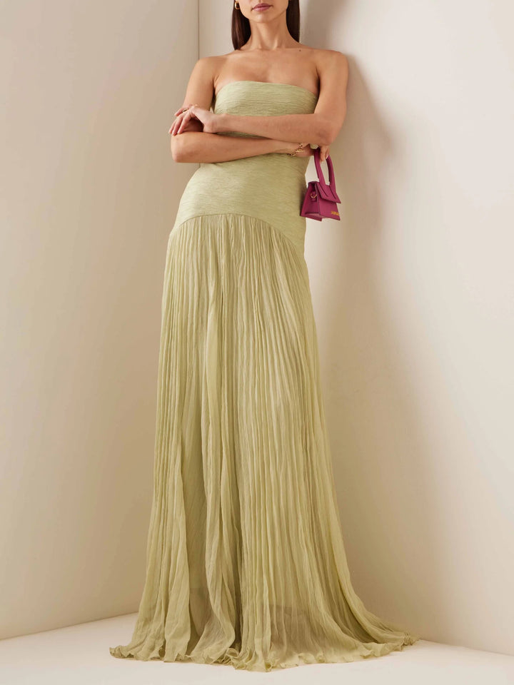 Maya - Sleeveless Drop-Waist Maxi Dress