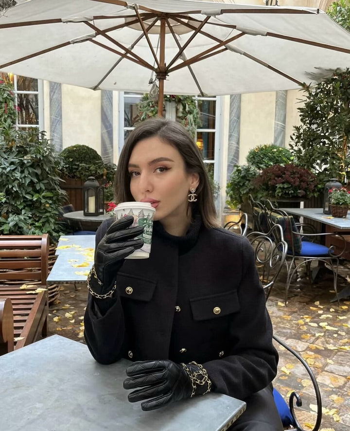 Cropped Collarless Jacket