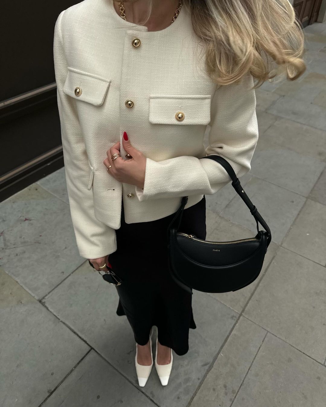 Cropped Collarless Jacket