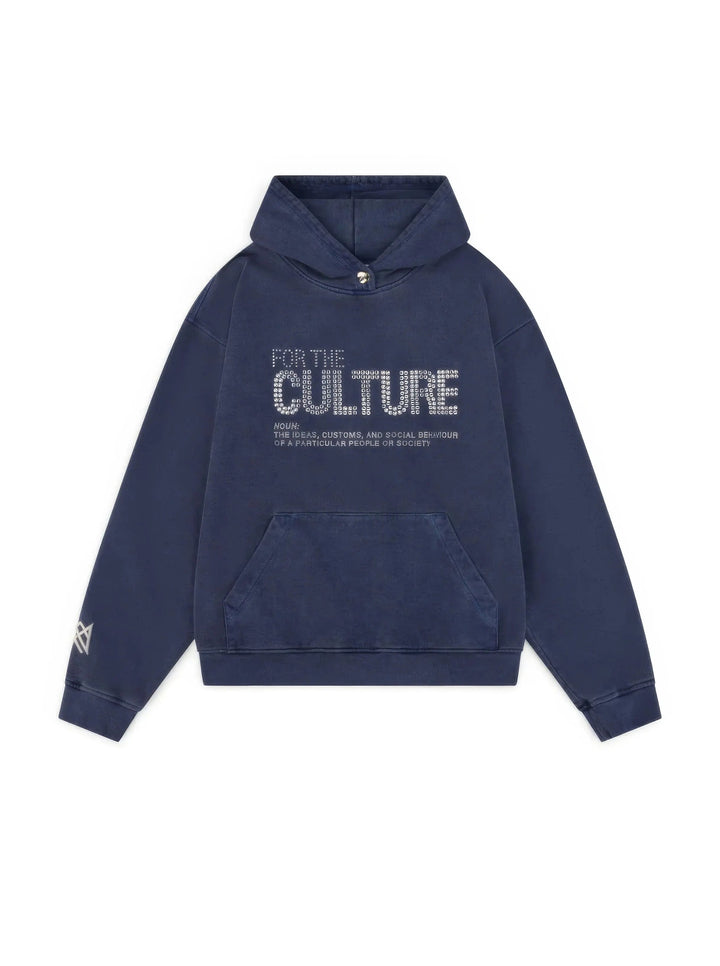 Oversized Pullover Hoodie with Drawstring Hood and Washed Finish