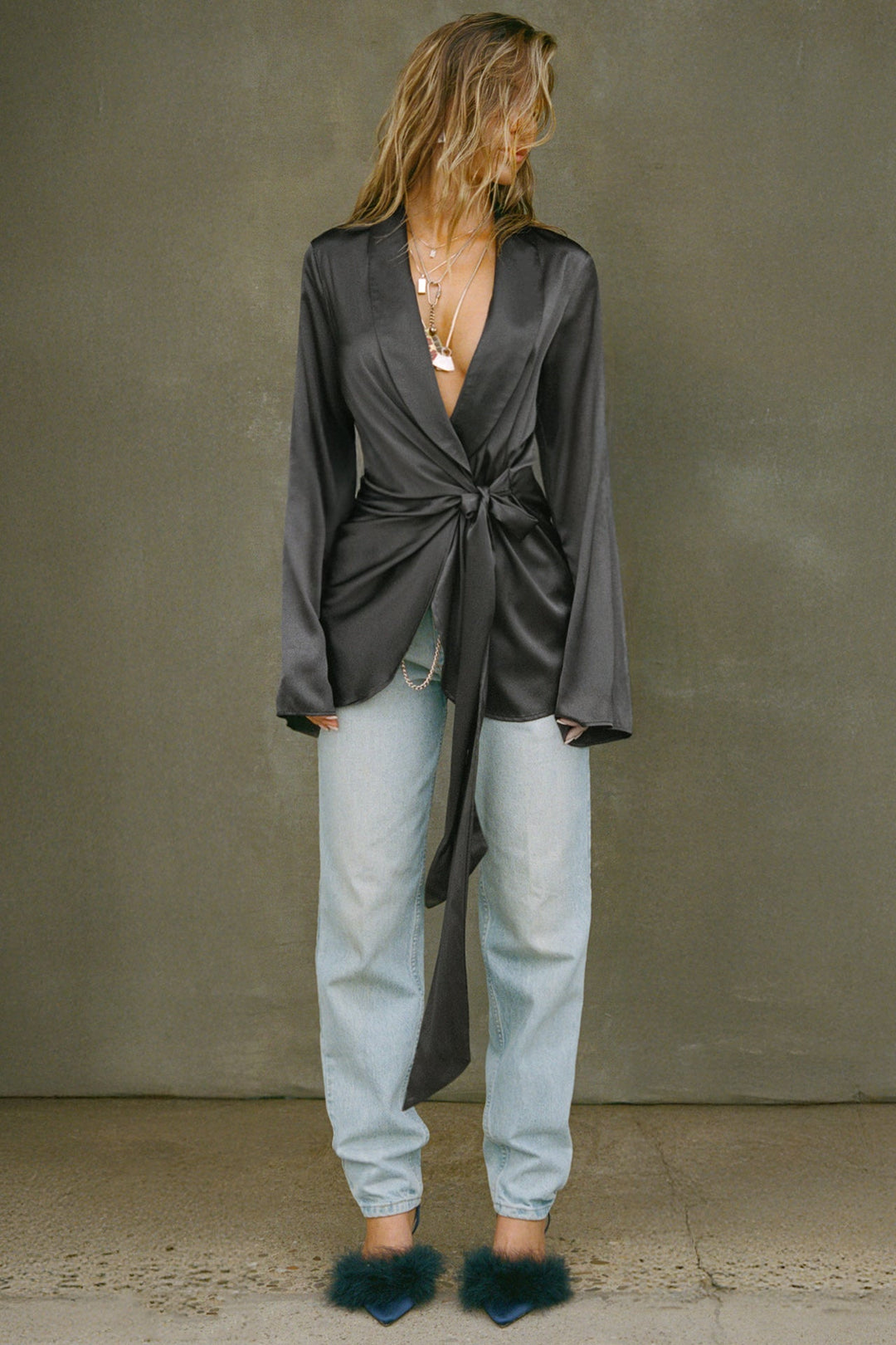 Shaylee - Ultra-Soft Satin Blazer