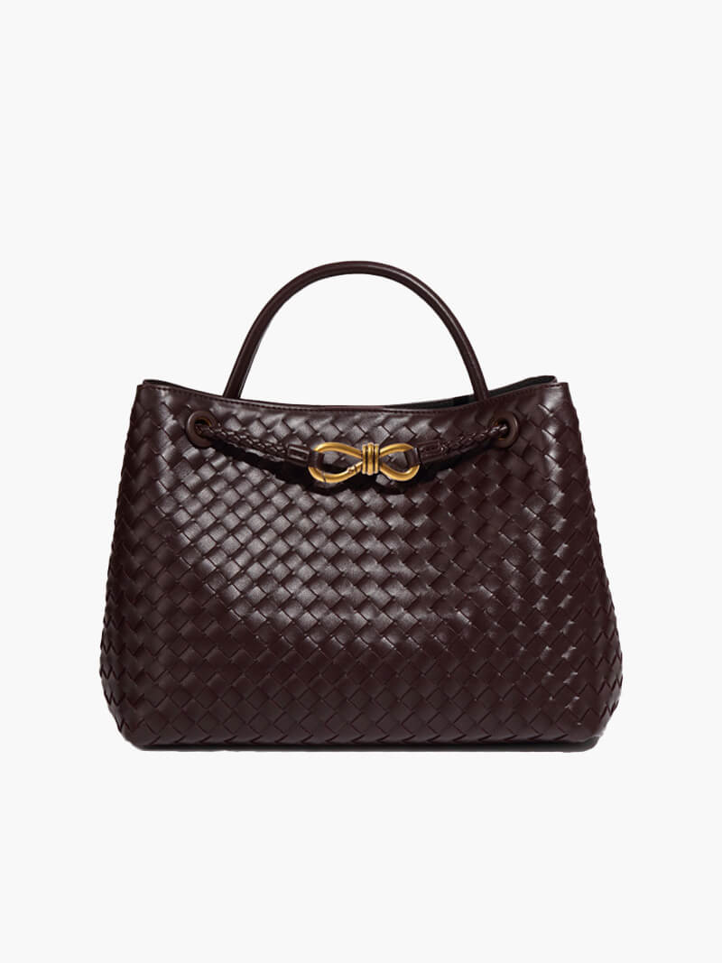 Golden Grace Woven Bag