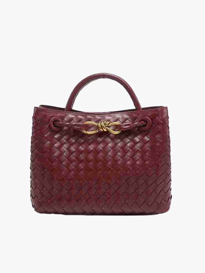 Golden Grace Woven Bag