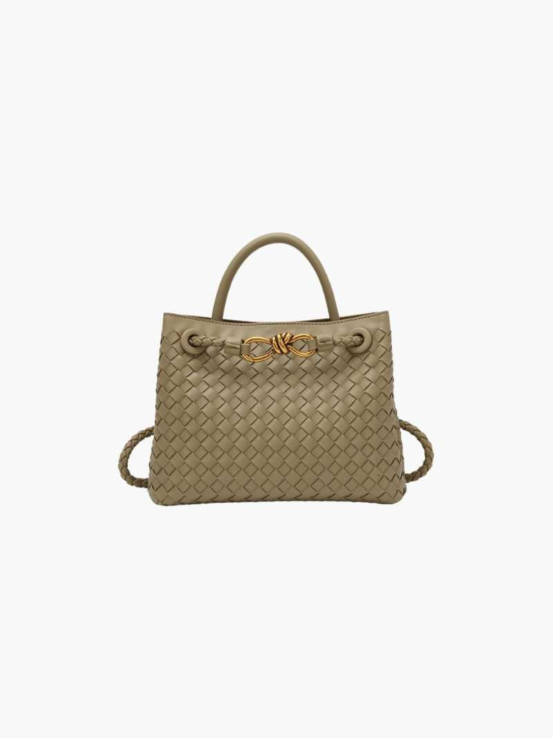 Golden Grace Woven Bag