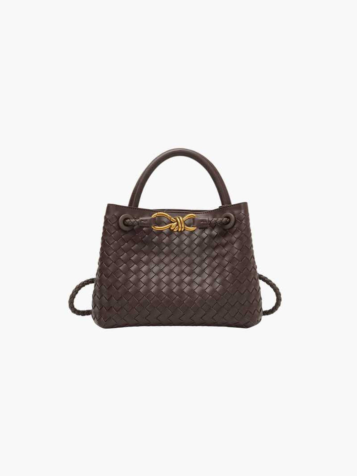 Golden Grace Woven Bag