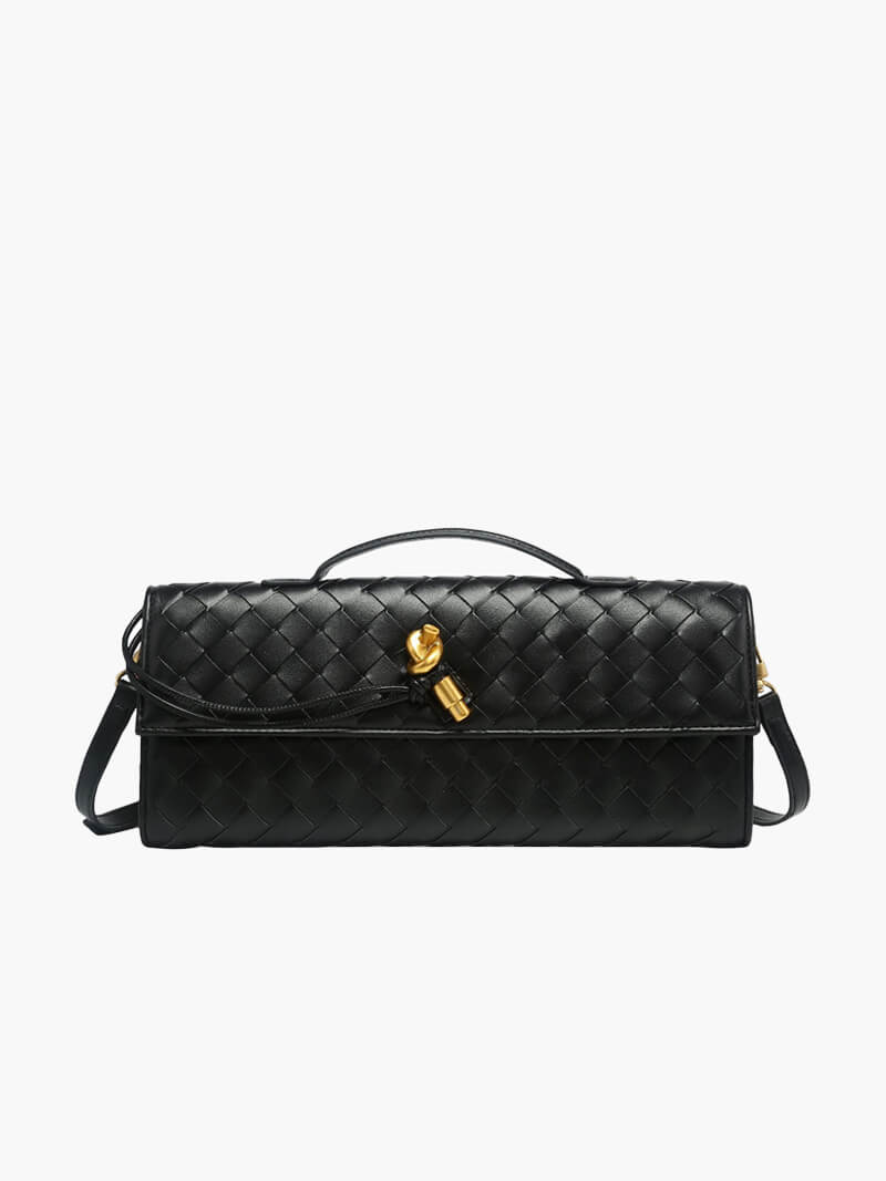 Luxe Intrigue Woven Shoulder Bag