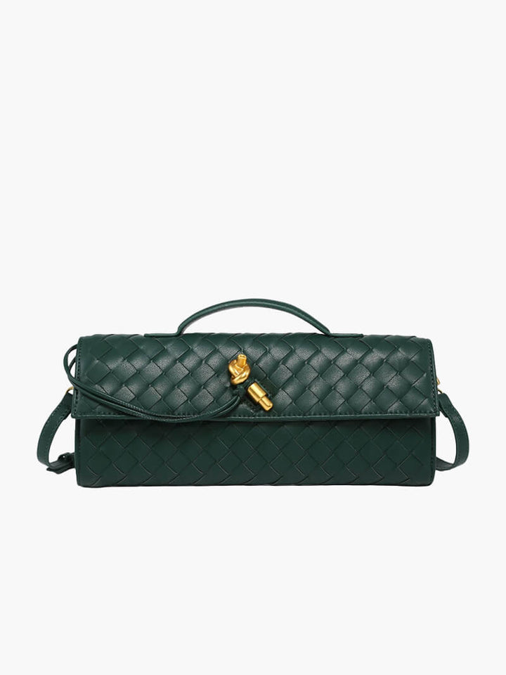 Luxe Intrigue Woven Shoulder Bag