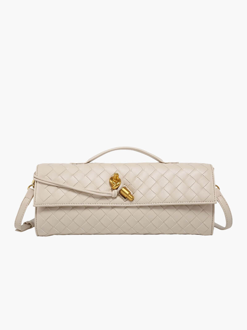 Luxe Intrigue Woven Shoulder Bag