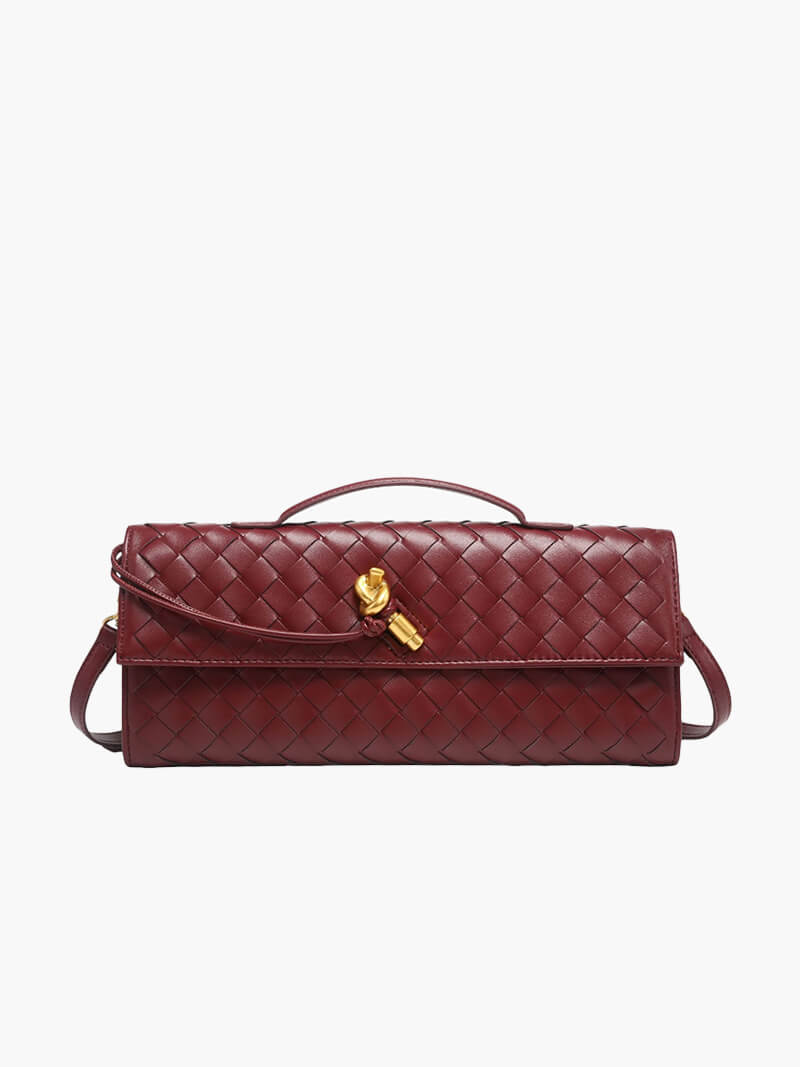 Luxe Intrigue Woven Shoulder Bag