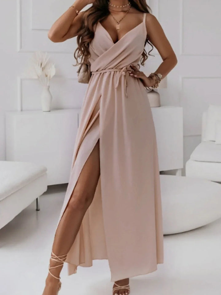 Wrap Front Maxi Dress