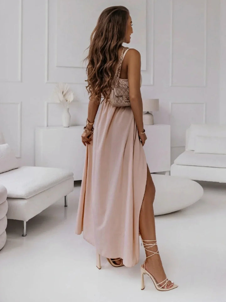 Wrap Front Maxi Dress