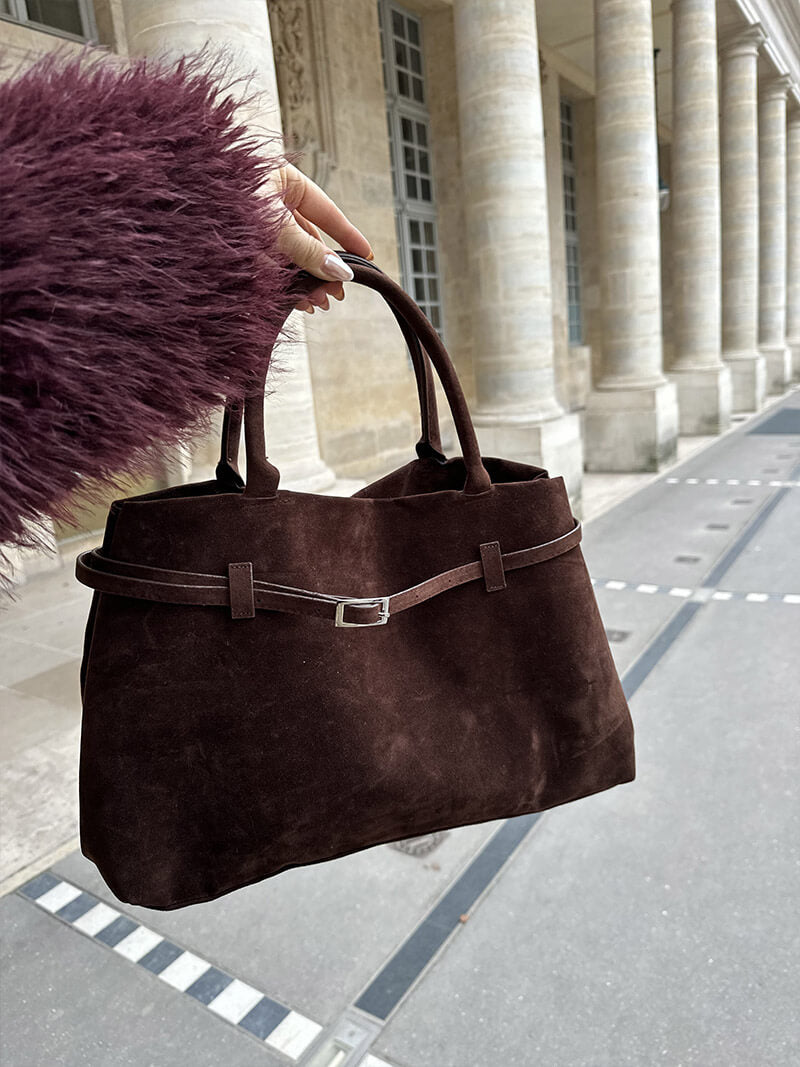 Sophisticated Grace Suede Handbag