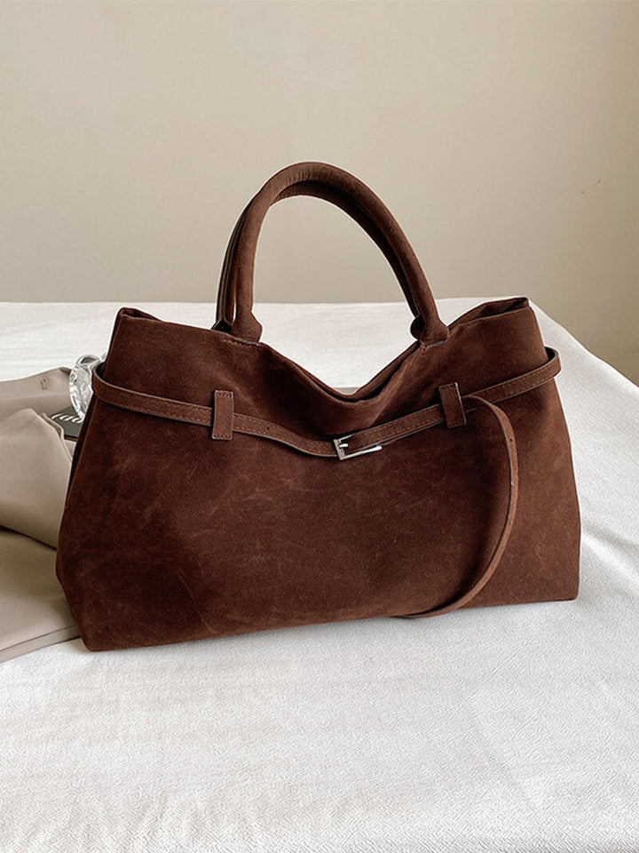 Sophisticated Grace Suede Handbag