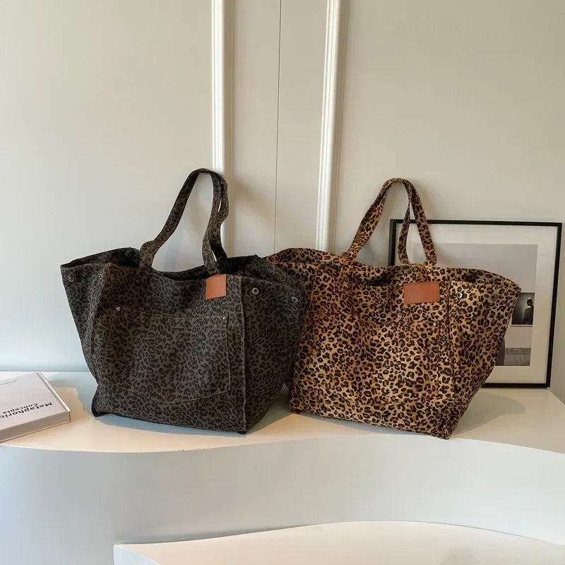 Wild Elegance Leopard Tote Bag