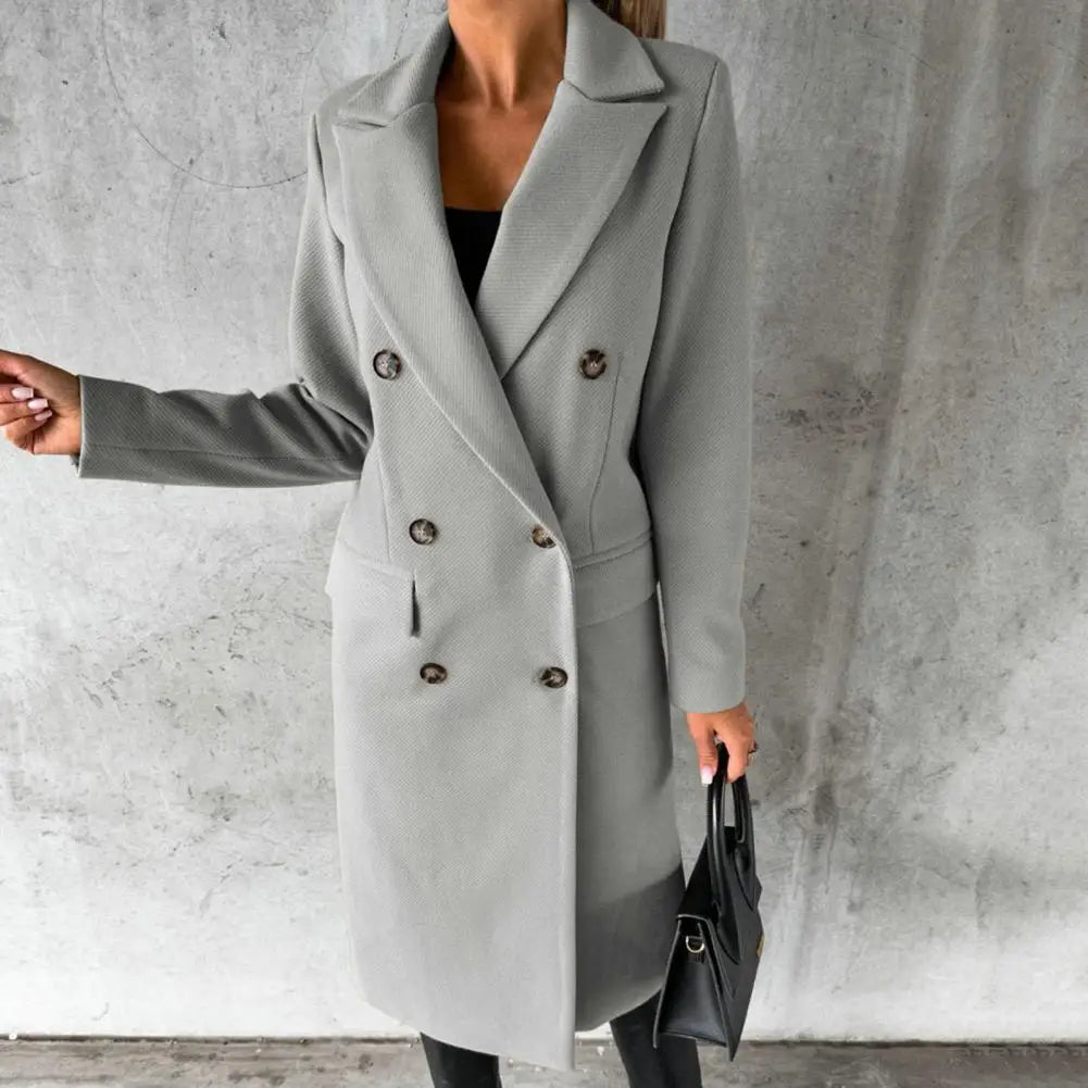 Mia - Elegant Wool Trenchcoat