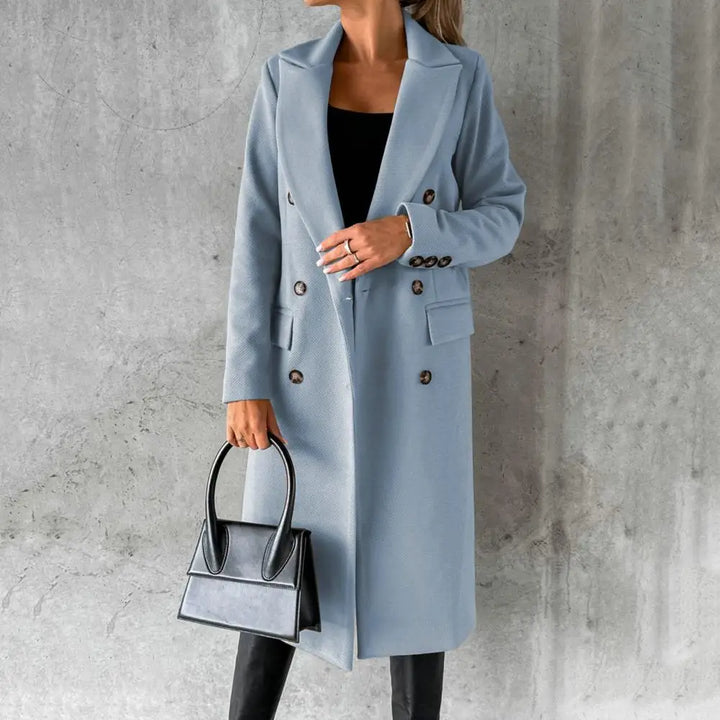 Mia - Elegant Wool Trenchcoat