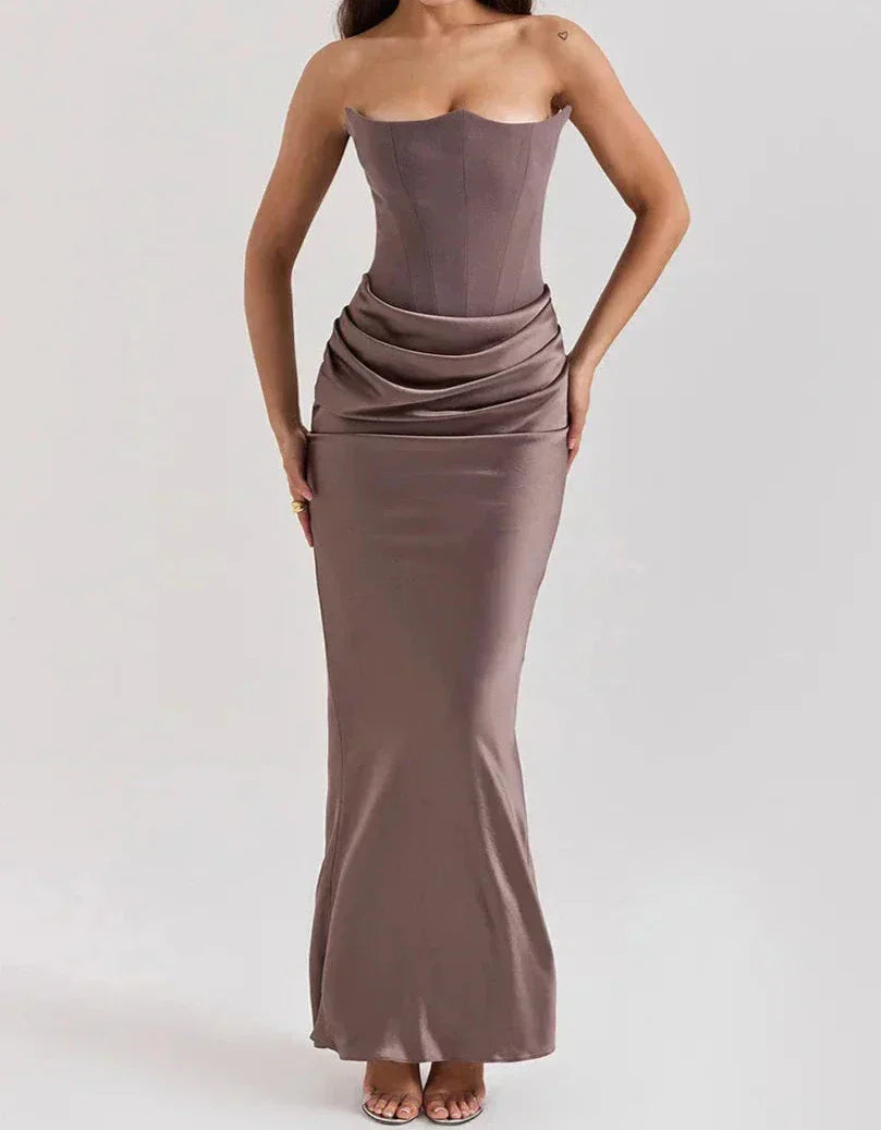 Teagan - Strapless Elegant Maxi Dress