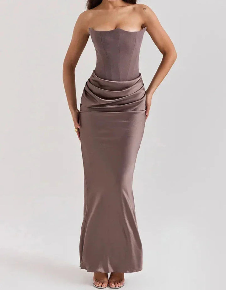 Teagan - Strapless Elegant Maxi Dress