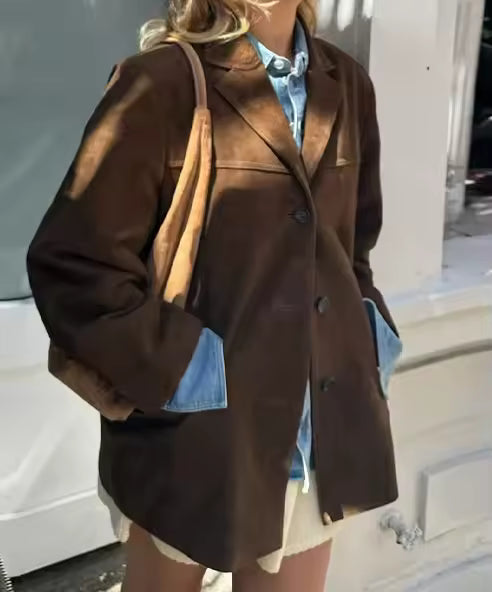 Jacket with Button Front and Flap Pockets