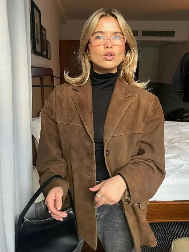 Jacket with Button Front and Flap Pockets