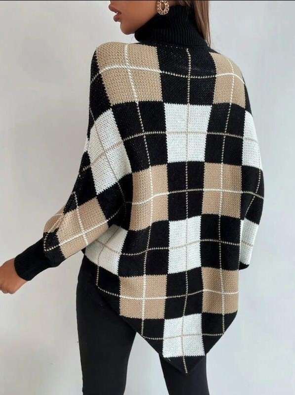 Jindi - Turtleneck Poncho