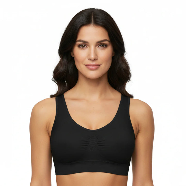 Sports Bra with Elastic Underband for Women | Push-Up