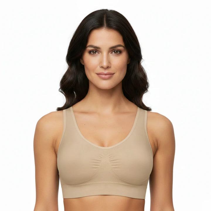 Sports Bra with Elastic Underband for Women | Push-Up