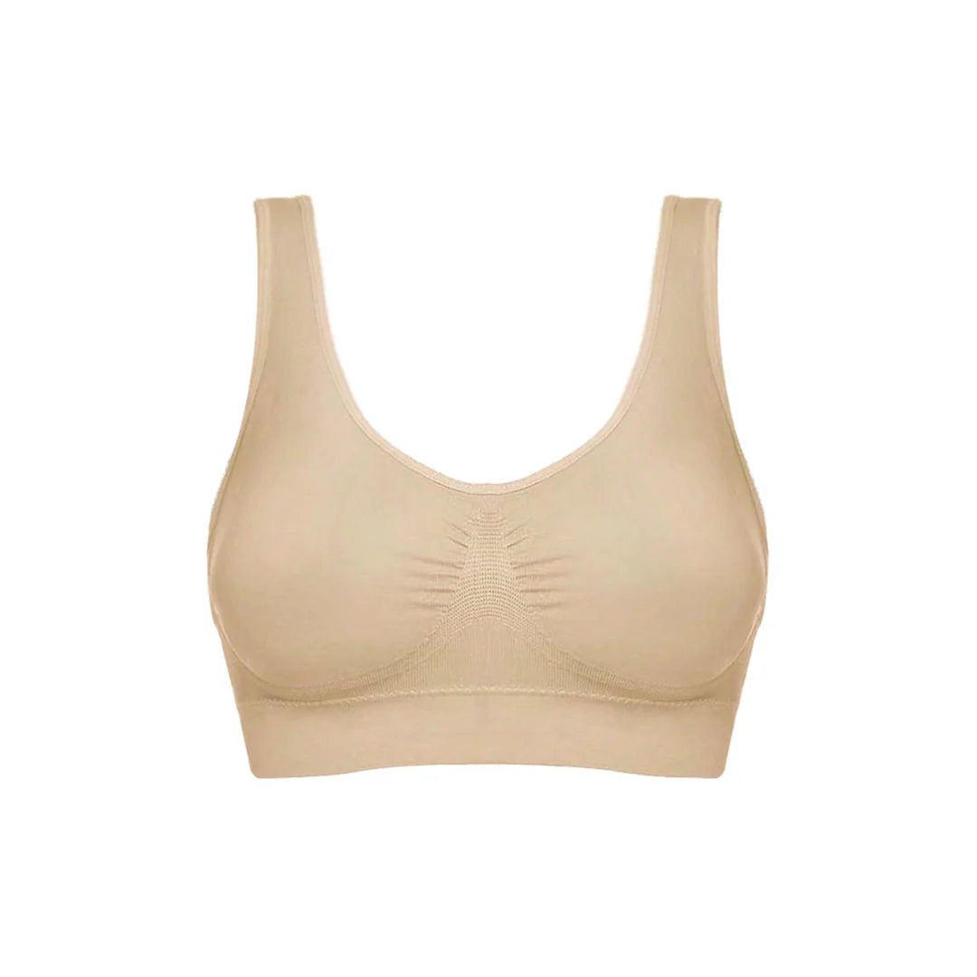 Sports Bra with Elastic Underband for Women | Push-Up