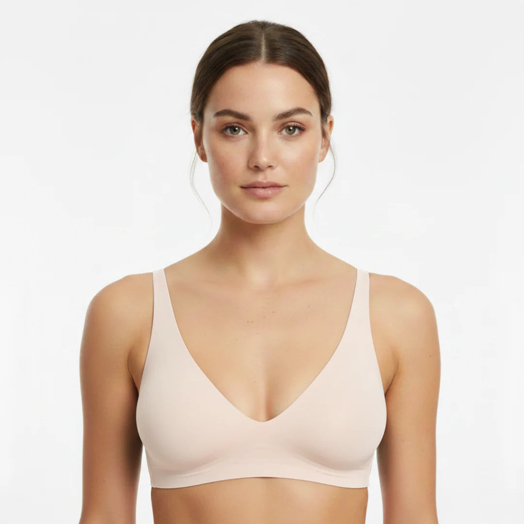 Seamless Bra for Women | V-Neck | Push-Up