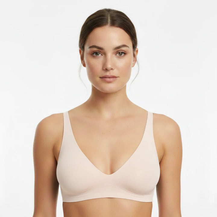 Seamless Bra for Women | V-Neck | Push-Up