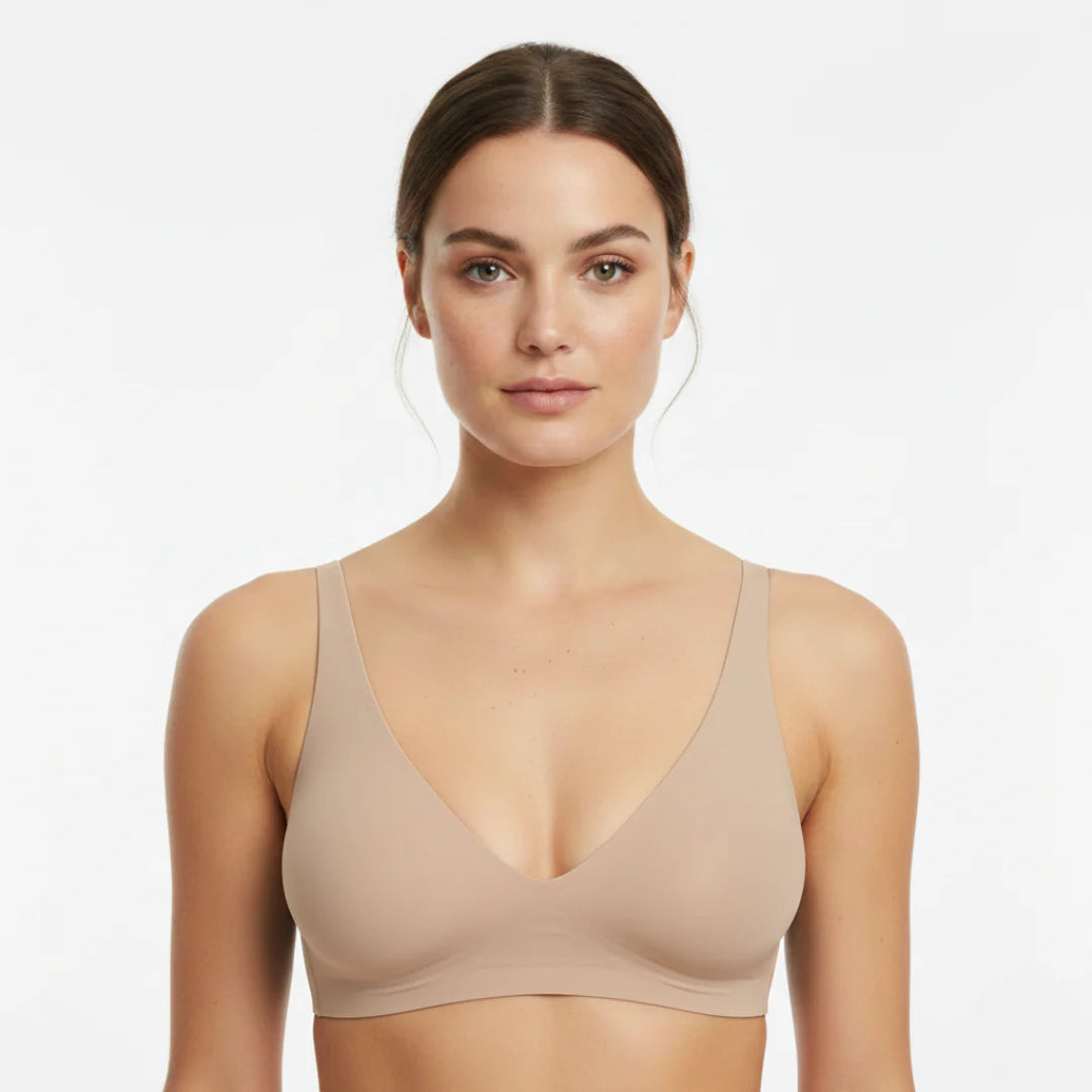 Seamless Bra for Women | V-Neck | Push-Up