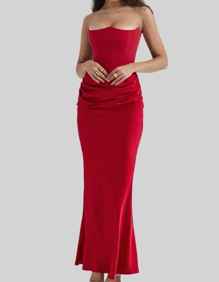 Teagan - Strapless Elegant Maxi Dress