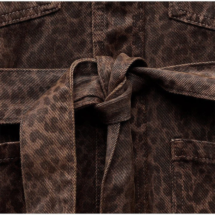 Tahlia – Belted Leopard Print Jacket