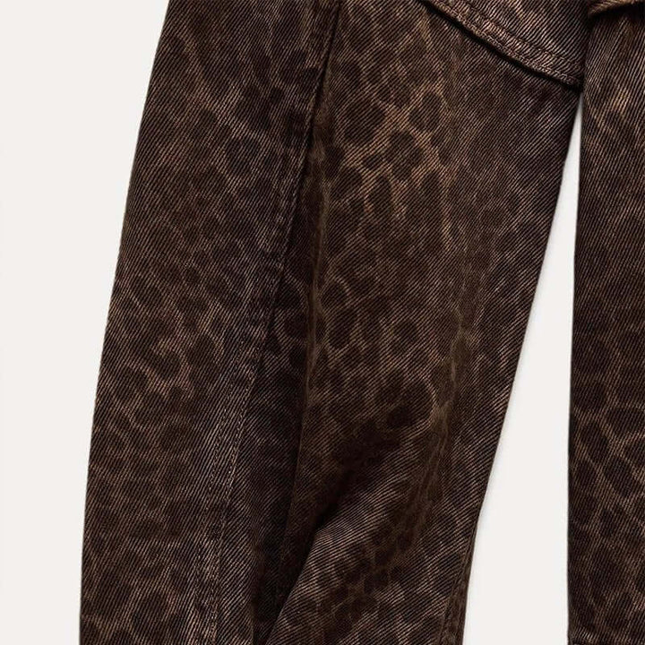 Tahlia – Belted Leopard Print Jacket