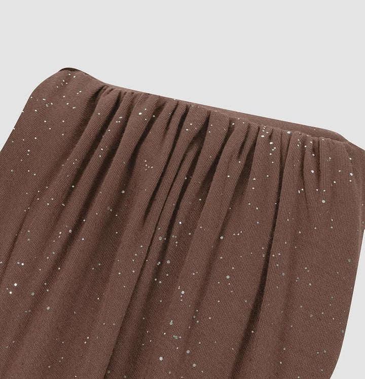 Sleeveless Maxi Dress with Deep V-Neck and Front Knot Detail