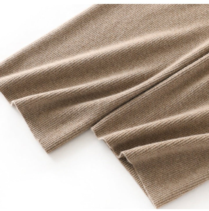 Yindi - Wool Knit Wide-Leg Pants