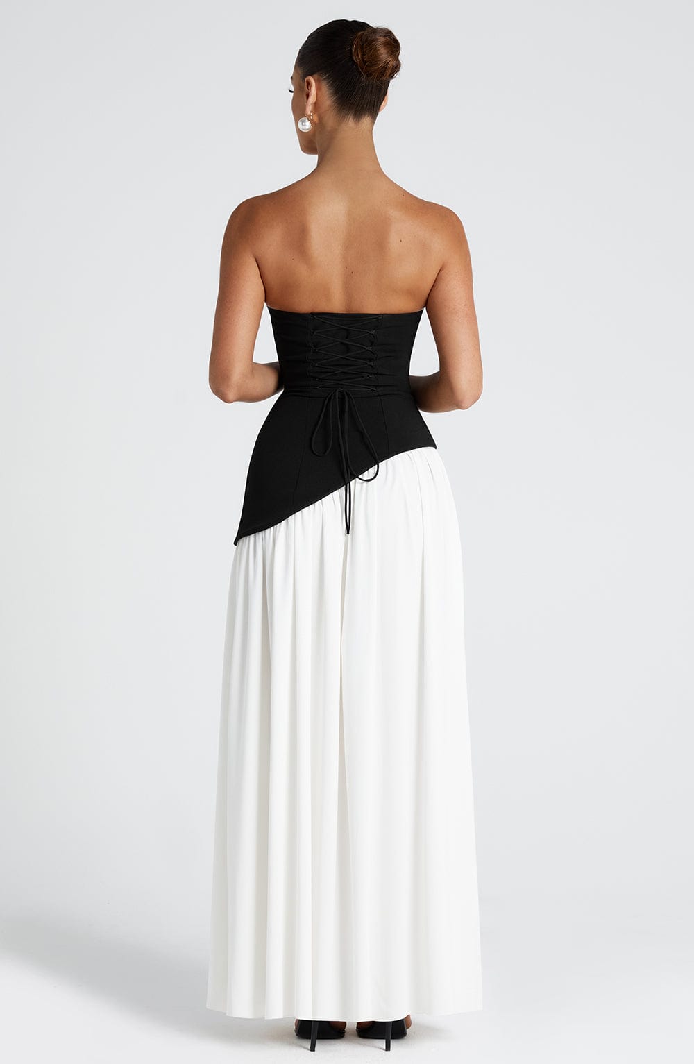 Strapless Evening Gown with matching Scarf