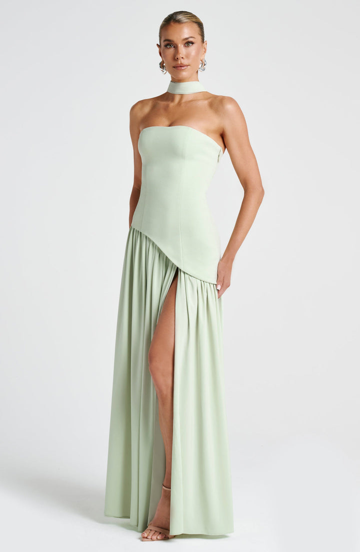 Strapless Evening Gown with matching Scarf