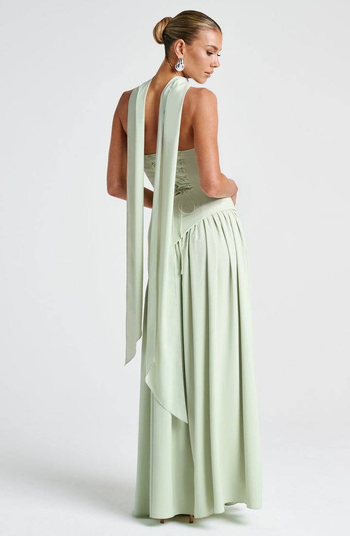 Strapless Evening Gown with matching Scarf