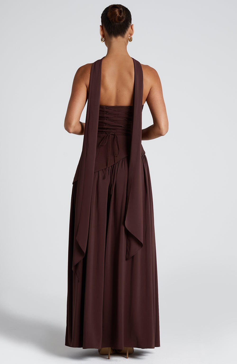 Strapless Evening Gown with matching Scarf
