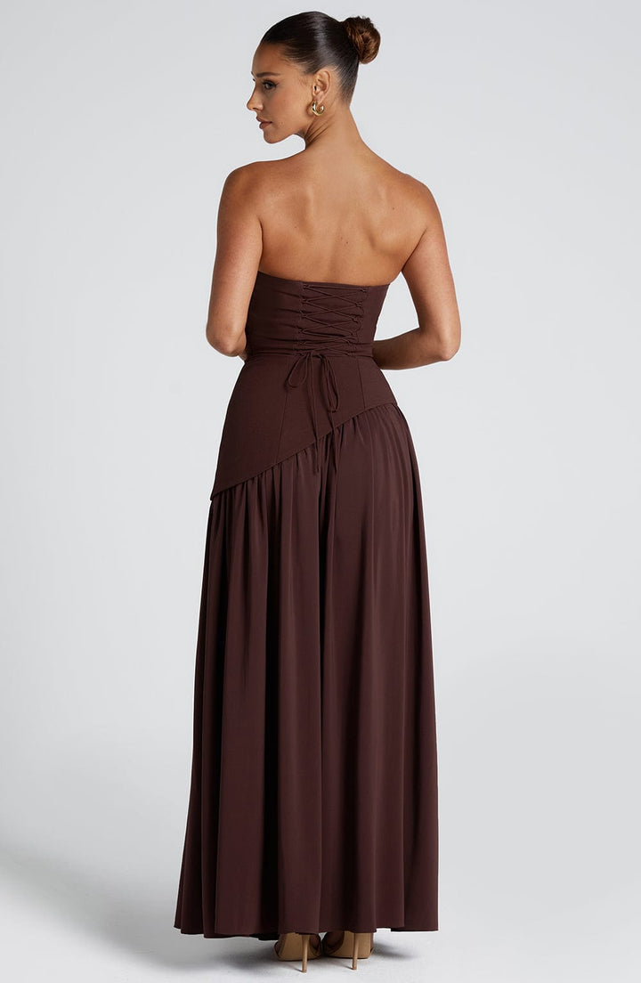 Strapless Evening Gown with matching Scarf